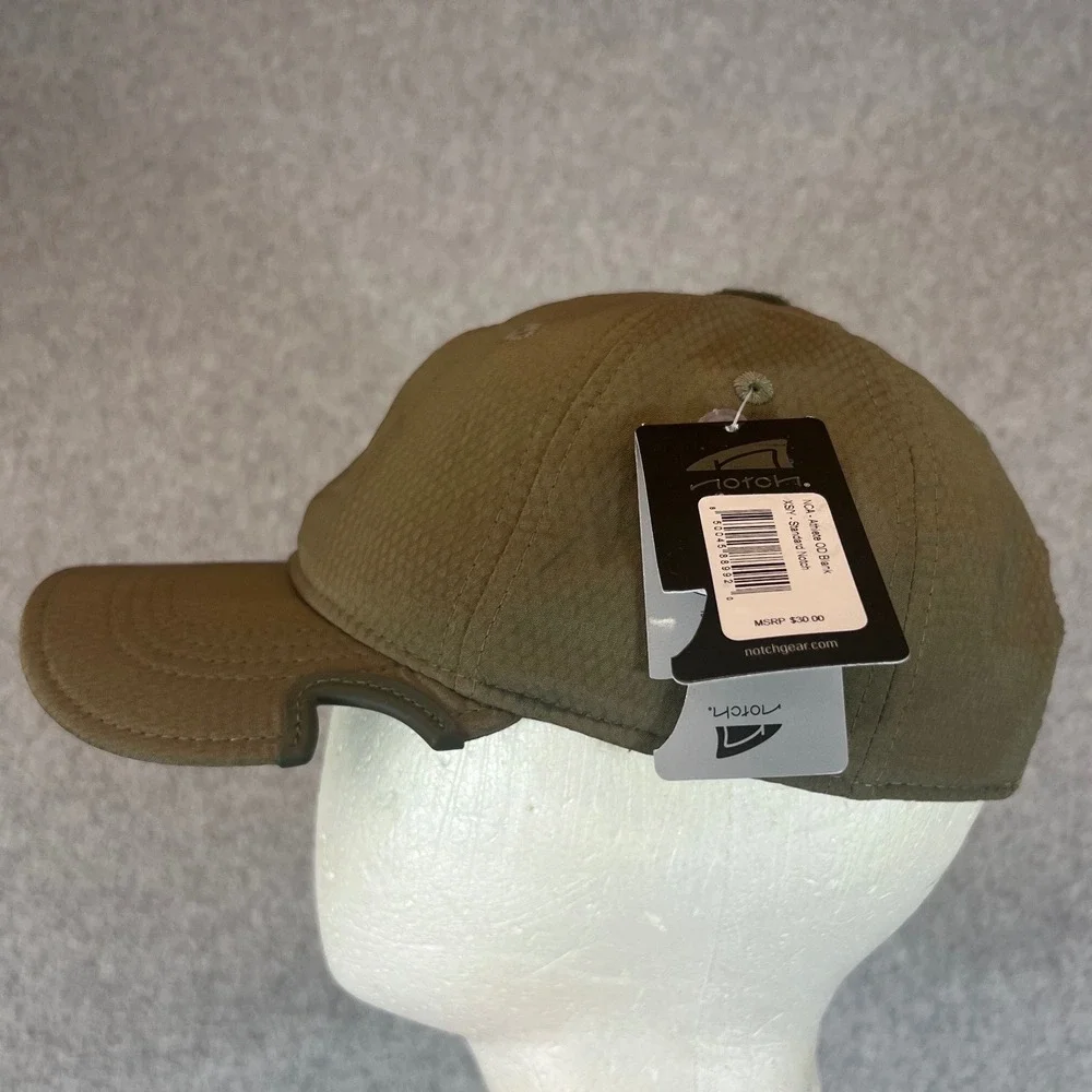 Notch Gear Hat Unisex Olive Drab Green NWT Sunglass Notch Athlete Blank XS
